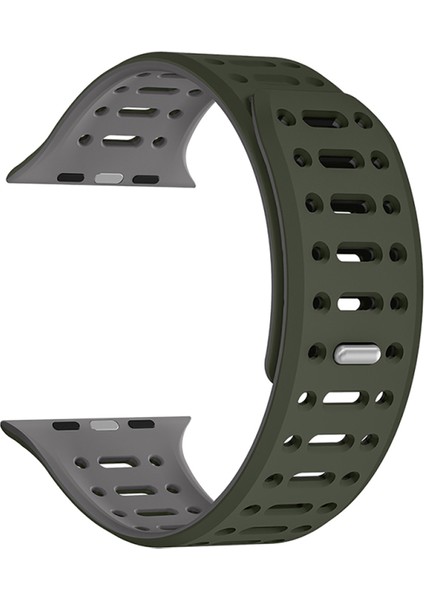 Watch 7 45MM Çift Renkli ve Ölçü Ayarlı Silikon Kordon KRD124