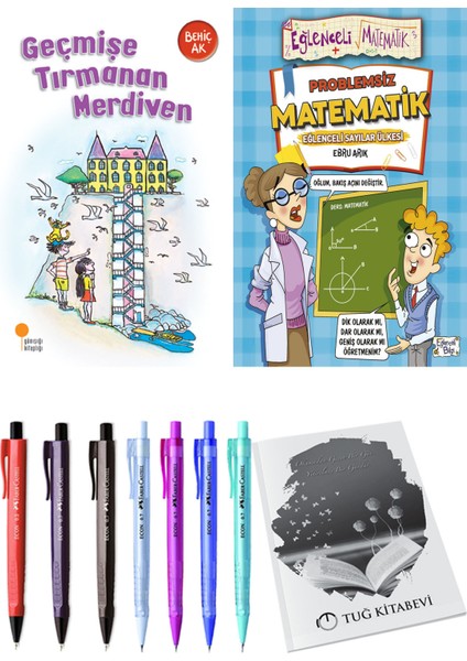 Problemsiz Matematik ve Geçmişe Tırmanan Merdiven 2'li Set - Kalem