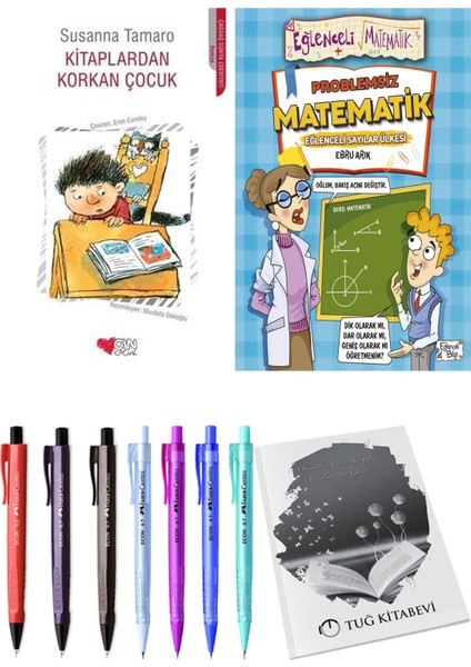 Problemsiz Matematik ve Kitaplardan Korkan Çocuk 2'li Set - Kalem