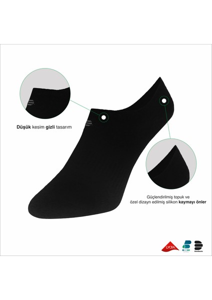 Drlsocks Bambu Sneakers Çorap (Kadın & Erkek, 4'Lü Set – Dikişsiz, Görünmez, Antibakteriyel) fiyatları