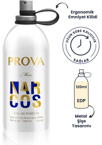 Narcos ve P.12 Black Edp Erkek Parfüm Seti 2x 120 ml