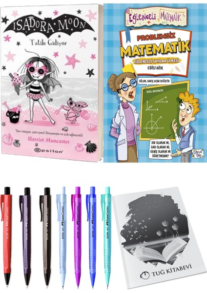Problemsiz Matematik ve Isadora Moon 11 Tatile Gidiyor 2'li Set - Kalem