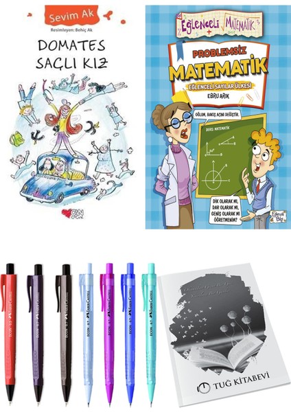 Problemsiz Matematik ve Domates Saçlı Kız 2'li Set - Kalem