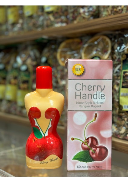 Cherry Handle Bitkisel Form Kapsul