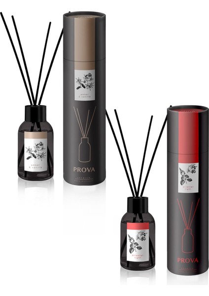 Bambu Çubuklu Oda Kokusu Amber ve Vanilya Ferahlığı x2 100 ml