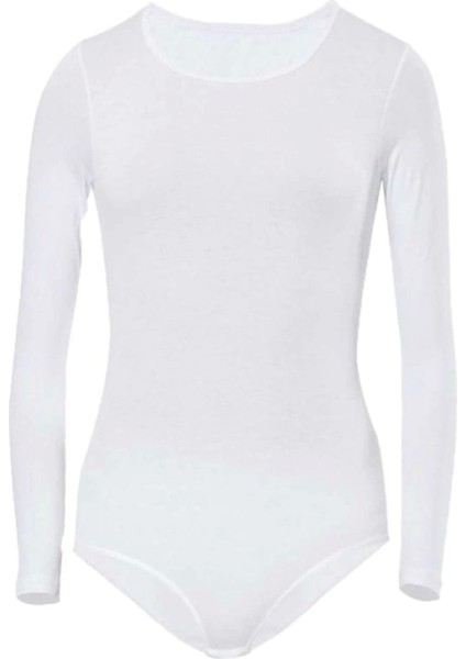 Modlive Berrak Kız Çocuk Uzun Kol Çıtçıtlı Pamuklu Badi