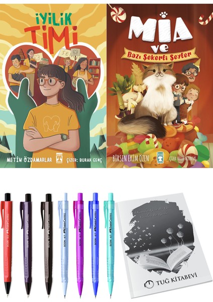 Mia ve Bazı Şekerli Şeyler ve İyilik Timi 2'li Set - Kalem