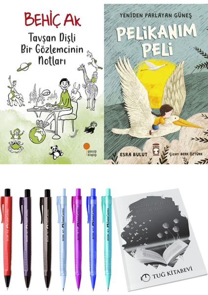 Yeniden Parlayan Güneş Pelikanım Peli ve Tavşan Dişli Bir Gözlemcinin Notları 2'li Set - Kalem