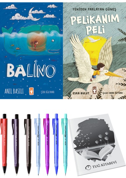 Yeniden Parlayan Güneş Pelikanım Peli ve Balino 2'li Set - Kalem