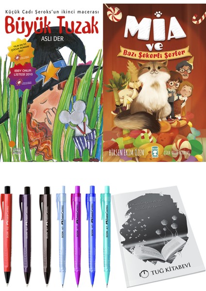 Mia ve Bazı Şekerli Şeyler ve Büyük Tuzak 2'li Set - Kalem