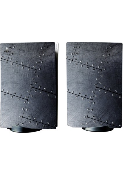 Metal Zırh Playstation 5 Standart Kasa Dijital Versiyon Full Sticker Kaplama Seti