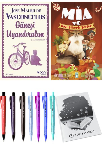 Mia ve Bazı Şekerli Şeyler ve Güneşi Uyandıralım 2'li Set - Kalem
