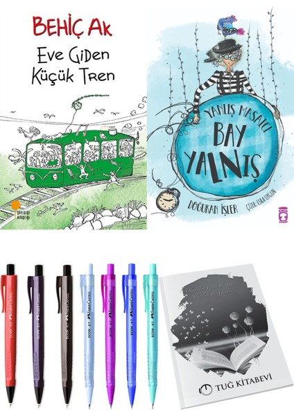 Yanlış Masalcı Bay Yalnış ve Eve Giden Küçük Tren 2'li Set - Kalem