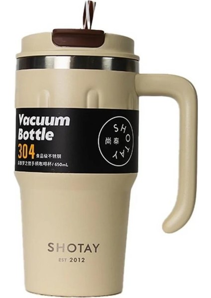 Termos Bardak Seyahat ve Outdoor 650ML Krem