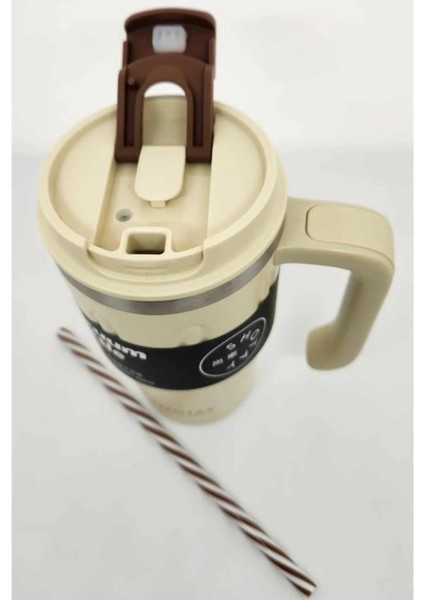 Termos Bardak Seyahat ve Outdoor 650ML Krem