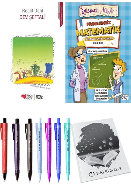 Problemsiz Matematik ve Dev Şeftali 2'li Set - Kalem