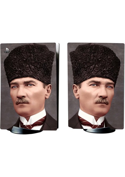 Atatürk Playstation 5 Standart Kasa Dijital Versiyon Full Sticker Kaplama Seti
