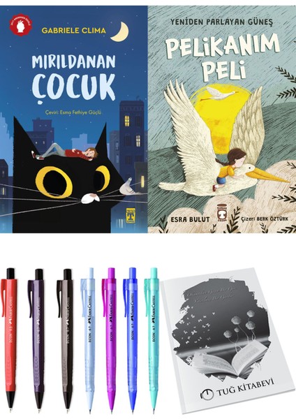 Yeniden Parlayan Güneş Pelikanım Peli ve Mırıldanan Çocuk 2'li Set - Kalem