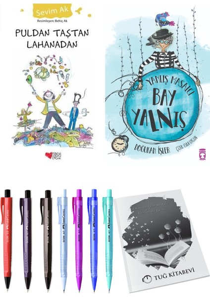 Yanlış Masalcı Bay Yalnış ve Puldan Taştan Lahanadan 2'li Set - Kalem