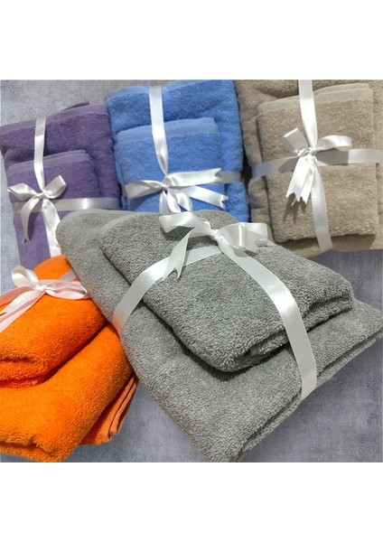 Daily Soft Comfort Serisi 50 x 90 ve 70X140 Banyo Havlu Seti 765 Gram