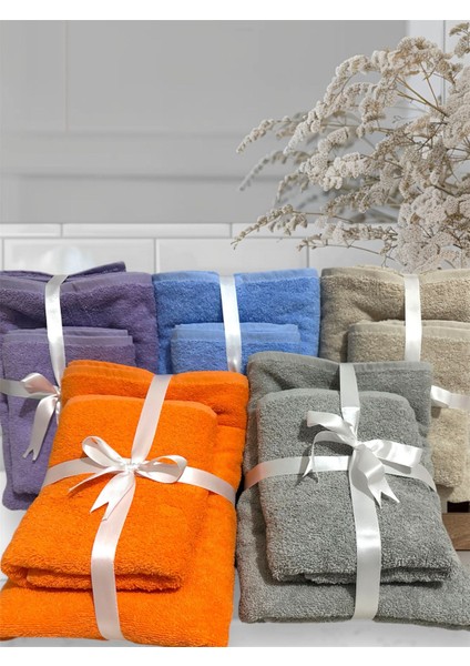 Daily Soft Comfort Serisi 50 x 90 ve 70X140 Banyo Havlu Seti 765 Gram