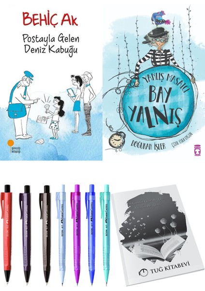 Yanlış Masalcı Bay Yalnış ve Postayla Gelen Deniz Kabuğu 2'li Set - Kalem