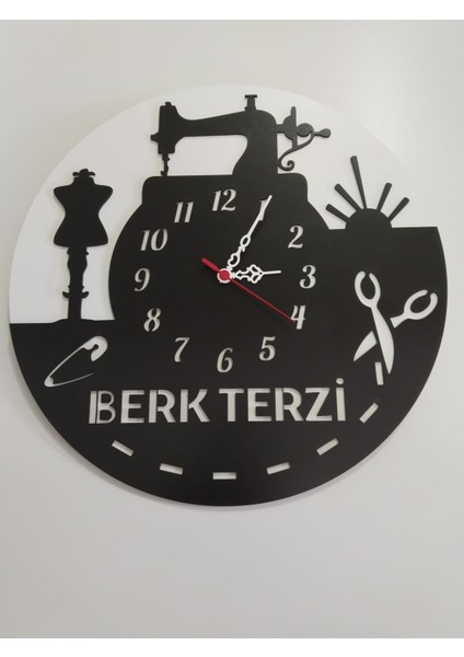 Terzi,terzi Dükkanı,terziler Için Tasarım Saat Kişiye Özel Isim