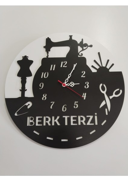 Terzi,terzi Dükkanı,terziler Için Tasarım Saat Kişiye Özel Isim