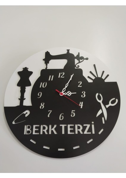 Terzi,terzi Dükkanı,terziler Için Tasarım Saat Kişiye Özel Isim