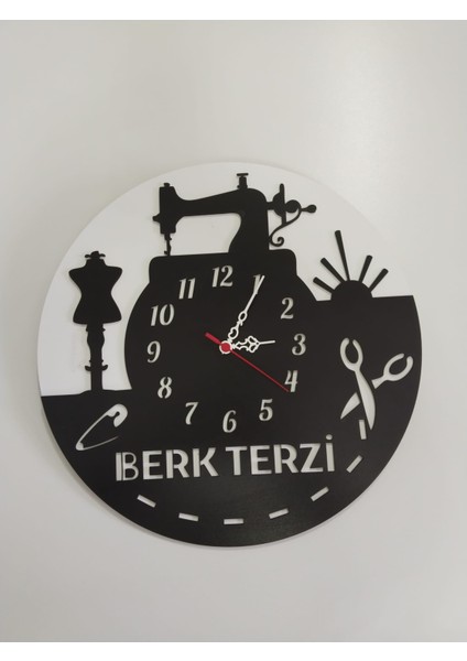 Terzi,terzi Dükkanı,terziler Için Tasarım Saat Kişiye Özel Isim