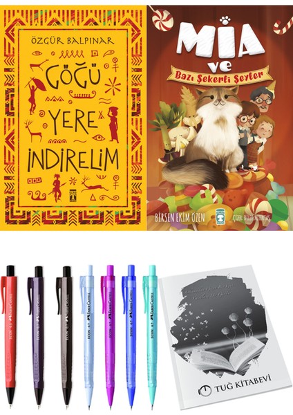 Mia ve Bazı Şekerli Şeyler ve Göğü Yere İndirelim 2'li Set - Kalem