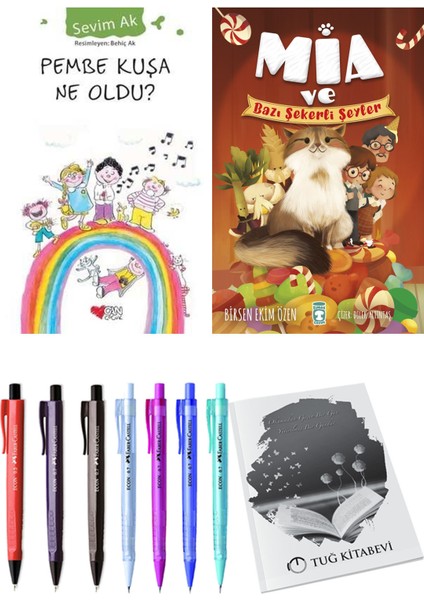 Mia ve Bazı Şekerli Şeyler ve Pembe Kuşa Ne Oldu? 2'li Set - Kalem