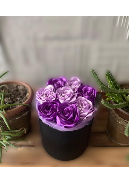 Solmayan Saten Gül Buketi modelleri