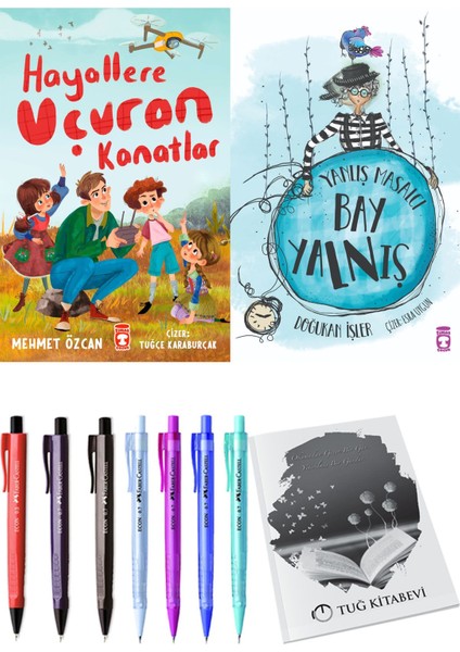 Yanlış Masalcı Bay Yalnış ve Hayallere Uçuran Kanatlar 2'li Set - Kalem