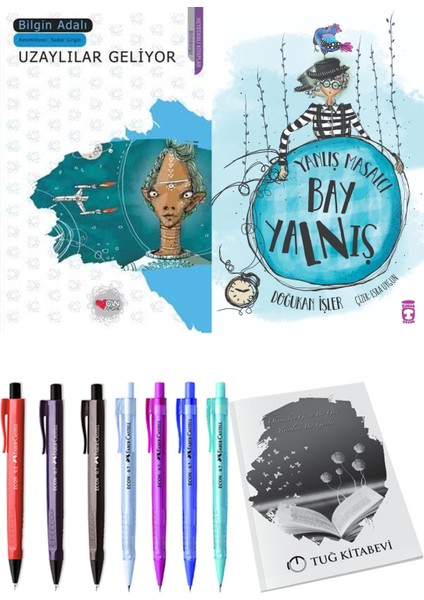 Yanlış Masalcı Bay Yalnış ve Uzaylılar Geliyor 2'li Set - Kalem