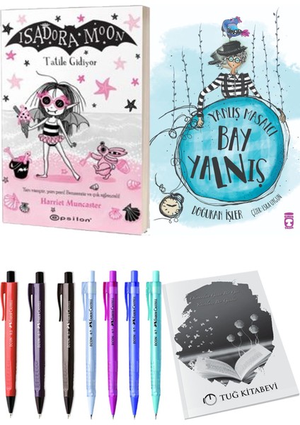 Yanlış Masalcı Bay Yalnış ve Isadora Moon 11 Tatile Gidiyor 2'li Set - Kalem