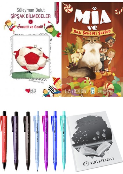 Mia ve Bazı Şekerli Şeyler ve Şipşak Bilmeceler 3 2'li Set - Kalem