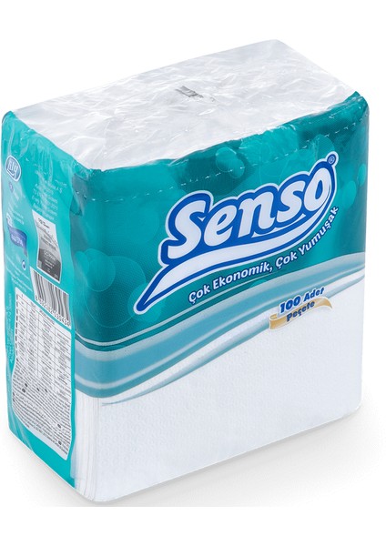 Kare Ekonomik Servis Peçete Kullan At 100 Lü 3 Paket