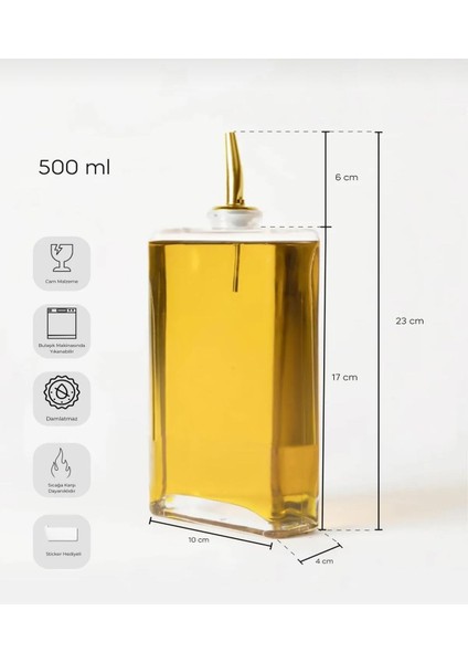 Gümüş 500 ml Cam Yağdanlık, Sosluk, Sirkelik, Şık ve kullanışlı tasarım fiyatları