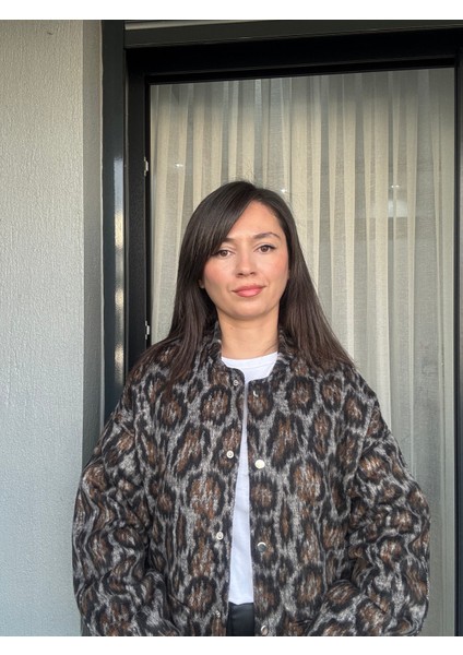 Leopar Premium Astarlı Cepli Bomber Ceket fiyatları