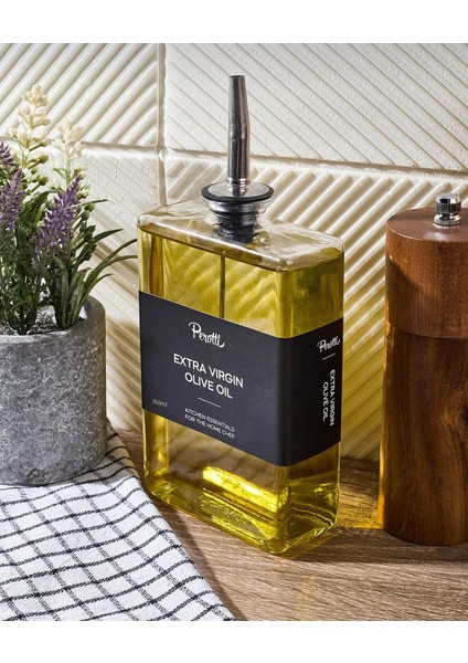 350 ml Cam Yağdanlık ve Sosluk, Gümüş Renk, Şık ve Kullanışlı Parça