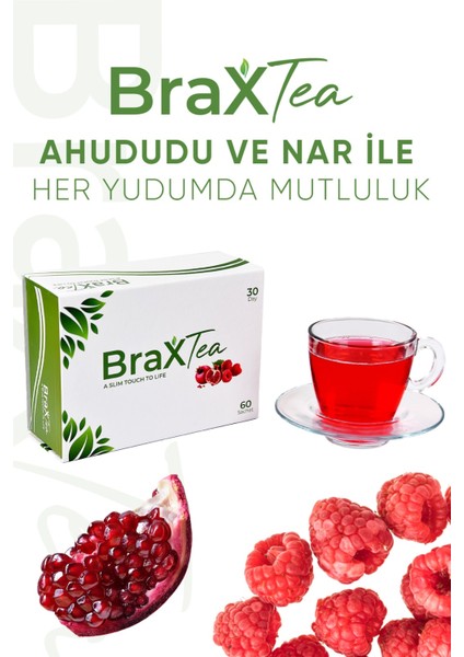 Nar Ve Ahududu Aromalı Detox Çayı Spirulina Ve Mate Yaprağı içeren Toz Form Bitkisel Detox Çayı 30 Günlük