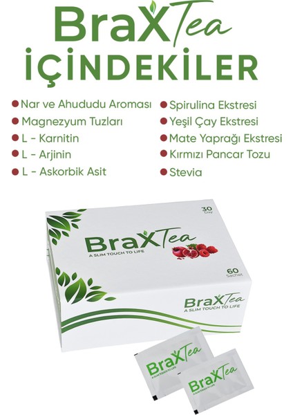 Nar Ve Ahududu Aromalı Detox Çayı Spirulina Ve Mate Yaprağı içeren Toz Form Bitkisel Detox Çayı 30 Günlük