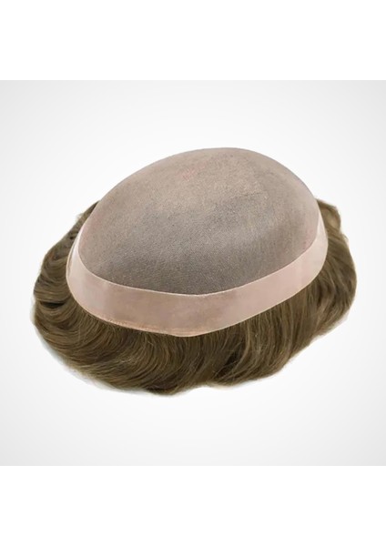 MP7473 Monofilament Protez Saç - Erkekler İçin Protez Saç - Toupee For Men - Doğal Dalgalı İnsan Saçı - Remy Saç - %130 Saç Yoğunluklu Saç Değiştirme Sistemi