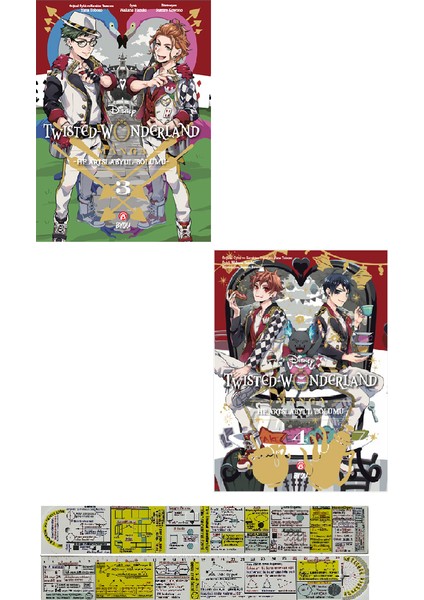 Twisted Wonderland 3-4. Ciltler Manga Seti + Mat. Öğreten Cetvel