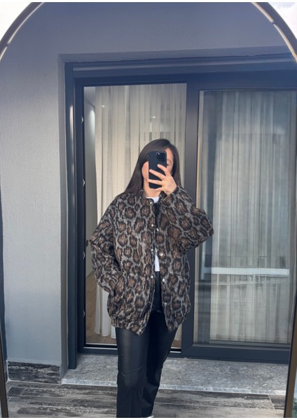 Leopar Premium Astarlı Cepli Bomber Ceket fırsatları
