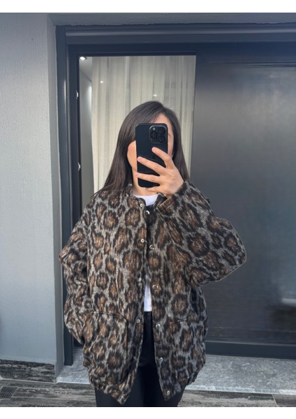 Leopar Premium Astarlı Cepli Bomber Ceket indirimleri