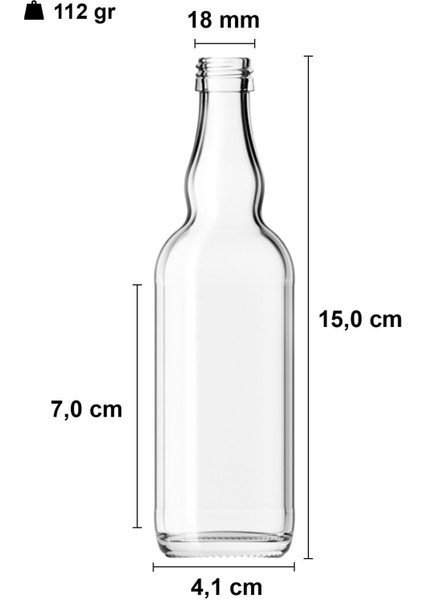 100 ml Siyah Şeffaf Boğumlu Sos Şişesi, Sızdırmaz Kapak, 2'li Paket fiyatları