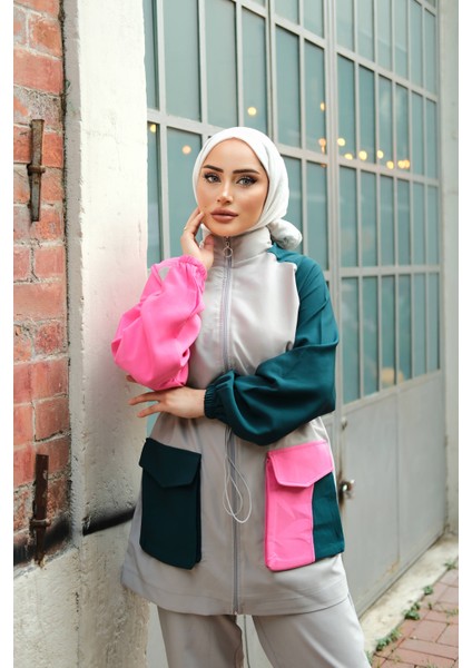 Kadın Tesettür Eşofman Takımı Double Crep Alt-Üst Takım