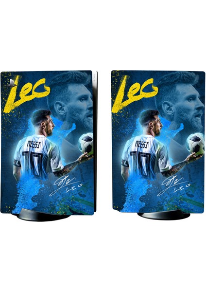 Messi Playstation 5 Standart Kasa Dijital Versiyon Full Sticker Kaplama Seti